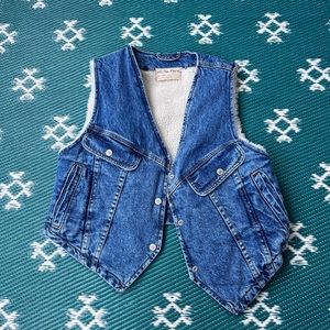 Free people denim vest